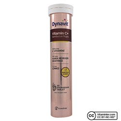 Dynavit Витамин C + Sambucus Nigra 20 шипучих таблеток