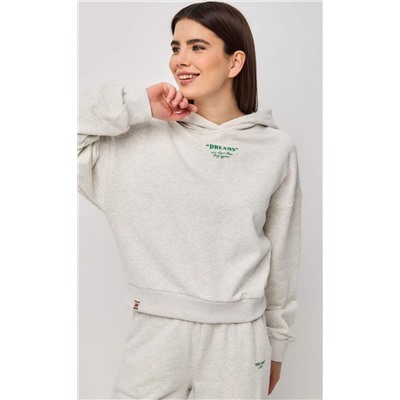 Худи P412-0521 l.grey melange