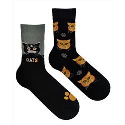 Носки р.35-40 "Two Side" Cats
