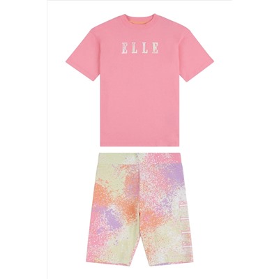 Elle Junior Girls T-Shirt & Cycling Short Set