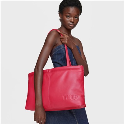 Bolso shopper Tous Dolsa - cuero - fucsia