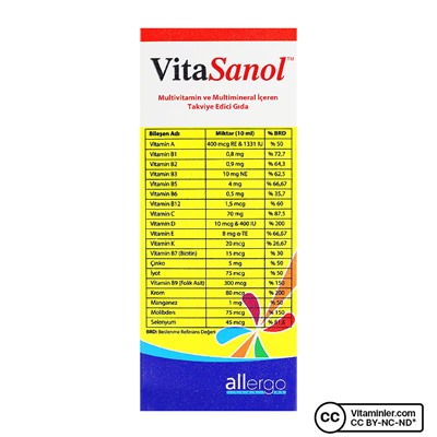 Allergo VitaSanol Мультивитаминный сироп 150 мл
