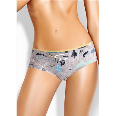 Трусы женские (42/XS / серый/горчичный)
