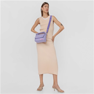 Bolso bandolera Carol Vichy - algodón - lila
