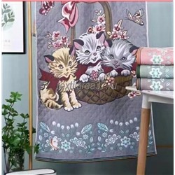 Полотенце " Кошечки стежка" 50*100 (лен+хлопок) вид 9
