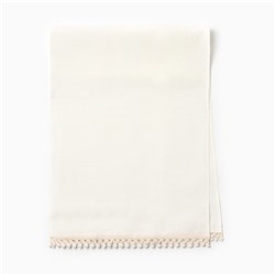 Дорожка на стол Этель Linen style, 40×146 см, 100% лён, белая