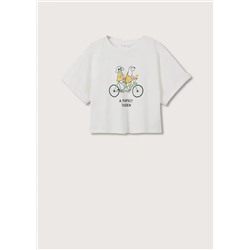 Camiseta crop estampado -  Niña | MANGO OUTLET España