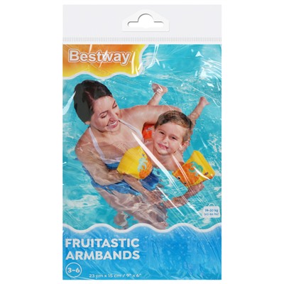 Нарукавники для плавания Bestway «Фрукты», 23×15 см, от 3-6 лет, МИКС, 32042