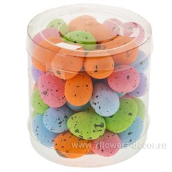 Набор яиц декоративных (пластик), 2,5 см, (50 шт.)