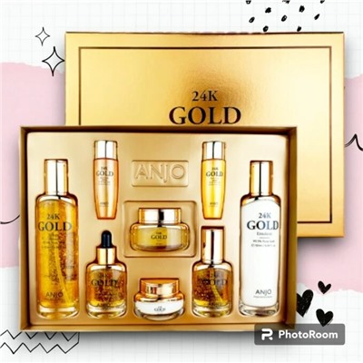 ANJО Professional  Уходовый набор кремов с биозолотом 24K Gold Skin Care 6 SET