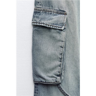 JEANS TRF CARGO TIRO MEDIO