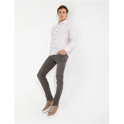 Браун Ex. Slim Fit рубашка с длинным рукавом