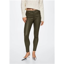 Jeans skinny crop isa encerado -  Mujer | MANGO OUTLET España