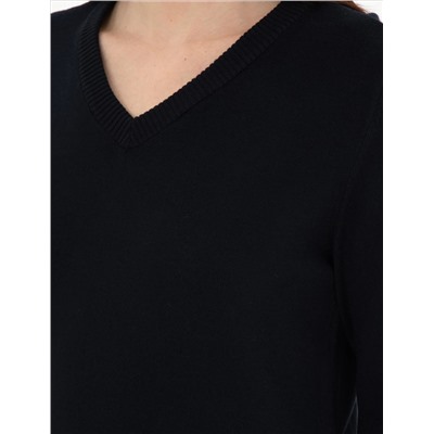 Navy Blue Slim Fit Basic Sweater