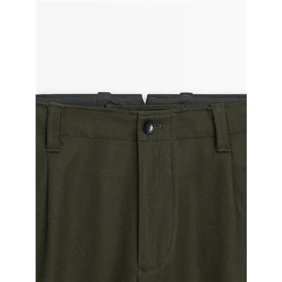 Pantalón chino mezcla lana relaxed fit