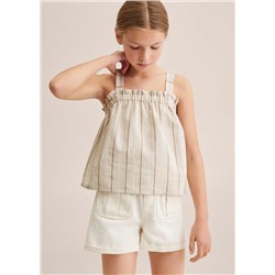 Blusa rayas volantes -  Niña | MANGO OUTLET España