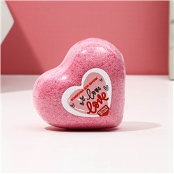 Бомбочка для ванны Love, 130 г, аромат лесных ягод, Чистое счастье