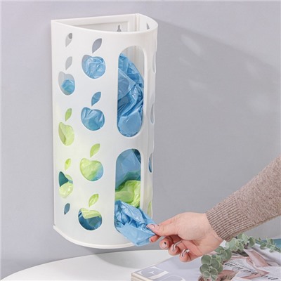 Корзина для пакетов Darel plastic «Яблоко», пластик, 16×13.5×37.5 см, МИКС