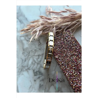 by DeKa shop Nomination Italyan Çelik Bileklik Gümüş - Kenarları Gold