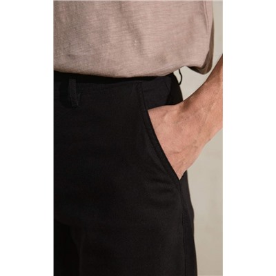 Брюки лен F211-0854 black