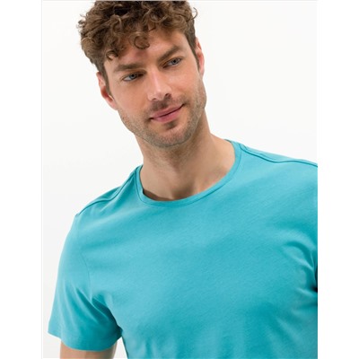 Blue Slim Fit Printed Bike Bike T -For
