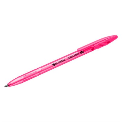 Ручка шариковая BRAUBERG "ULTRA NEON", СИНЯЯ, узел 0,7 мм, чернила ГЕРМАНИЯ, наконечник ШВЕЙЦАРИЯ, 143566