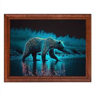 POSG-0261 Постер в рамке 23x17см Медведь