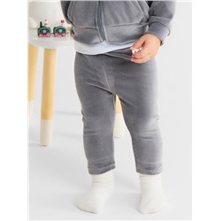 Брюки (леггинсы) Крошка Я Plushy, р. 80-86 см, серый
