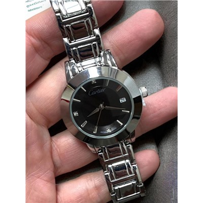 Часы женские Cartier на браслете диаметр 3,5 см Ч6