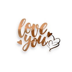 Набор прозрачной матовой пленки "Love you", 50 mic, 58x58 см (15шт)