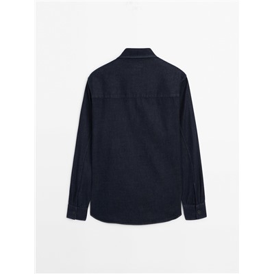 Sobrecamisa denim bolsillos