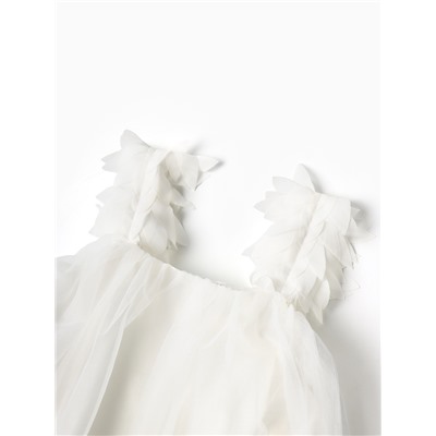 Платье для девочки MINAKU: PartyDress, белое, рост 128 см