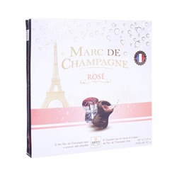 УЦЕНКА НАБОРШоколад MOMENTS CHAMPAGNE ROSE, с начинкой ликера Marc de Champagne Rosé, 150 г 108589