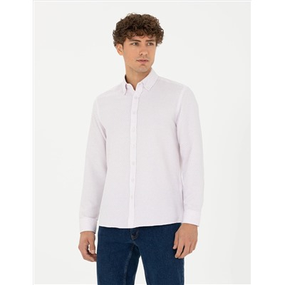Bordeaux Slim Fit рубашка с длинным рукавом