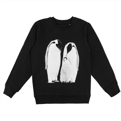 Свитшот детский Like a Penguin, черный арт 71922.30