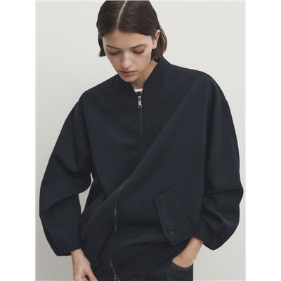 Chaqueta bomber larga