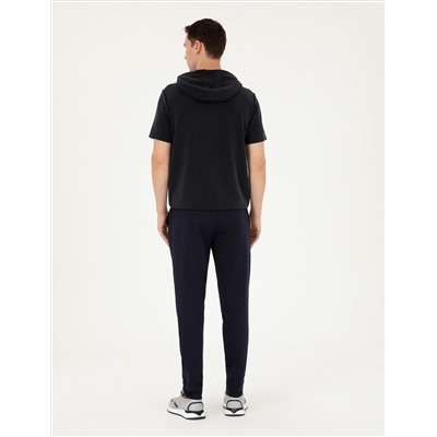Navy Blue Slim Fit Trade Close Six