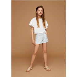 Short estampado margaritas -  Niña | MANGO OUTLET España