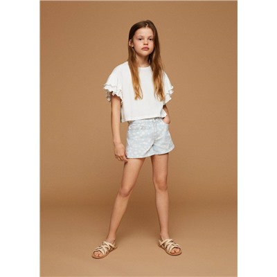 Short estampado margaritas -  Niña | MANGO OUTLET España