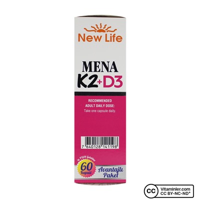 New Life Mena Витамин K2 + D3 60 капсул