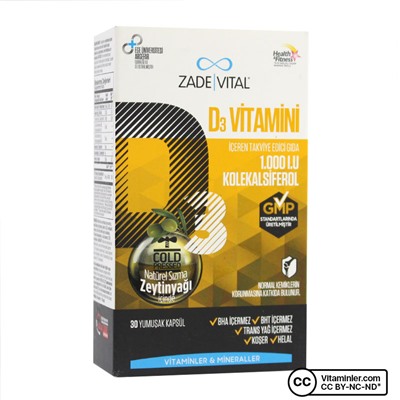 Zade Vital Витамин D3 1000 МЕ 30 капсул