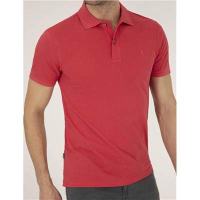 Red Slim Fit Polo Yaka Basic T -Fork