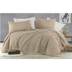 Плед KARVEN Super Soft BENZIA 160*220 п/э 1.5 спальный Р 943 бежевый (Акция)