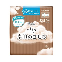 DAIO Ночные ультратонкие особомягкие гигиенические прокладки «Elis Ultra Slim Super» (c крылышками (Супер) 32,5 см), 13 шт. / 24