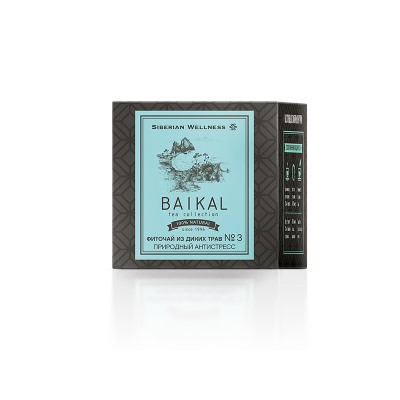 Фиточай из диких трав № 3 (Природный антистресс) - Baikal Tea Collection 30 фильтр-пакетов