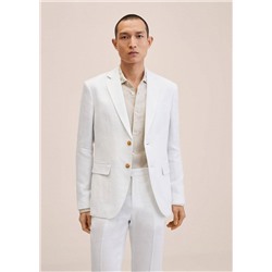 Americana traje slim fit lino -  Hombre | MANGO OUTLET España
