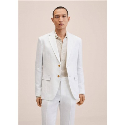 Americana traje slim fit lino -  Hombre | MANGO OUTLET España
