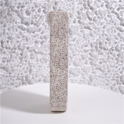 Пемза для педикюра, с подвесом, 12.5×6 см, в коробке, серая