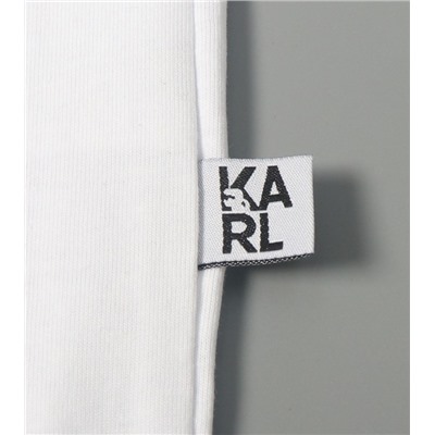 Хлопковая дышащая футболка с офсетной печатью KARL LAGERFEL*D ОРИГИНАЛ!