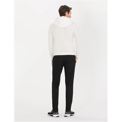 Черный бывший Тканевые штаны Slim Fit